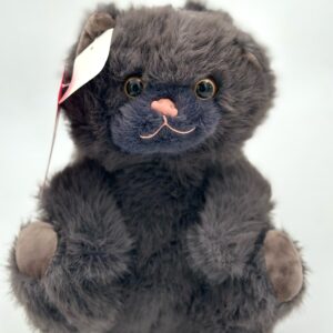 عروسک گربه‌ی پشمالوی خاکستری - ۲۵ سانت