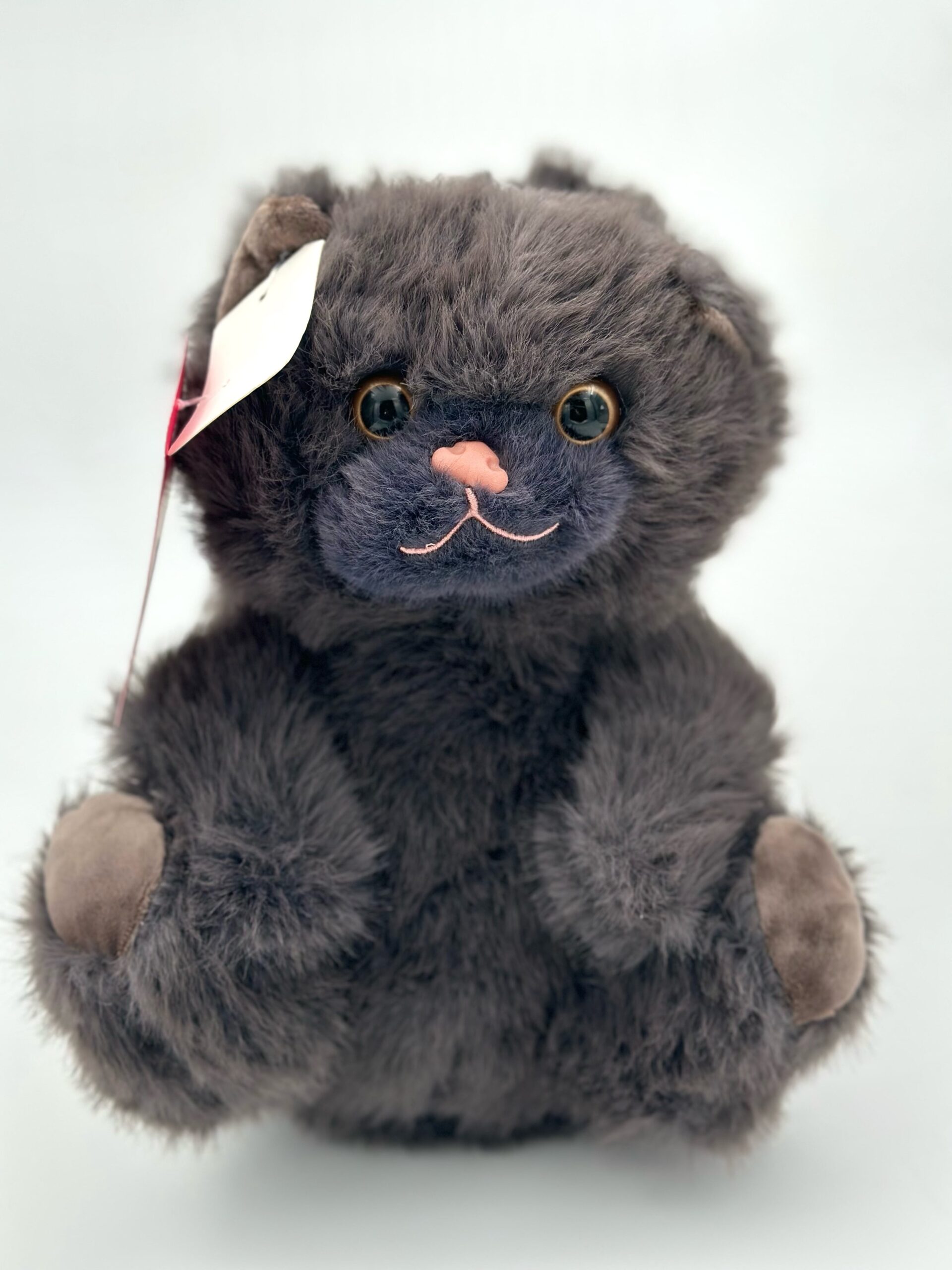 عروسک گربه‌ی پشمالوی خاکستری – ۲۵ سانت
