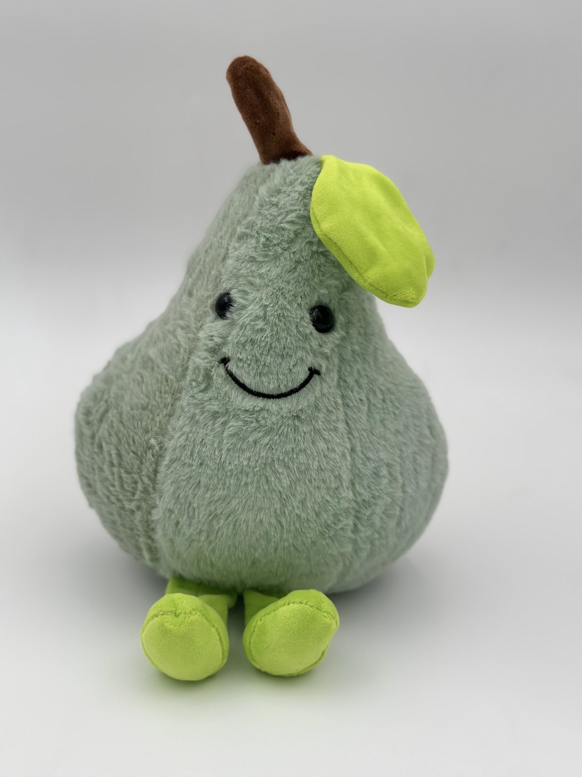 عروسک گلابی بامزه با پاهای فسقلی  – سبز- ۲۰ سانت