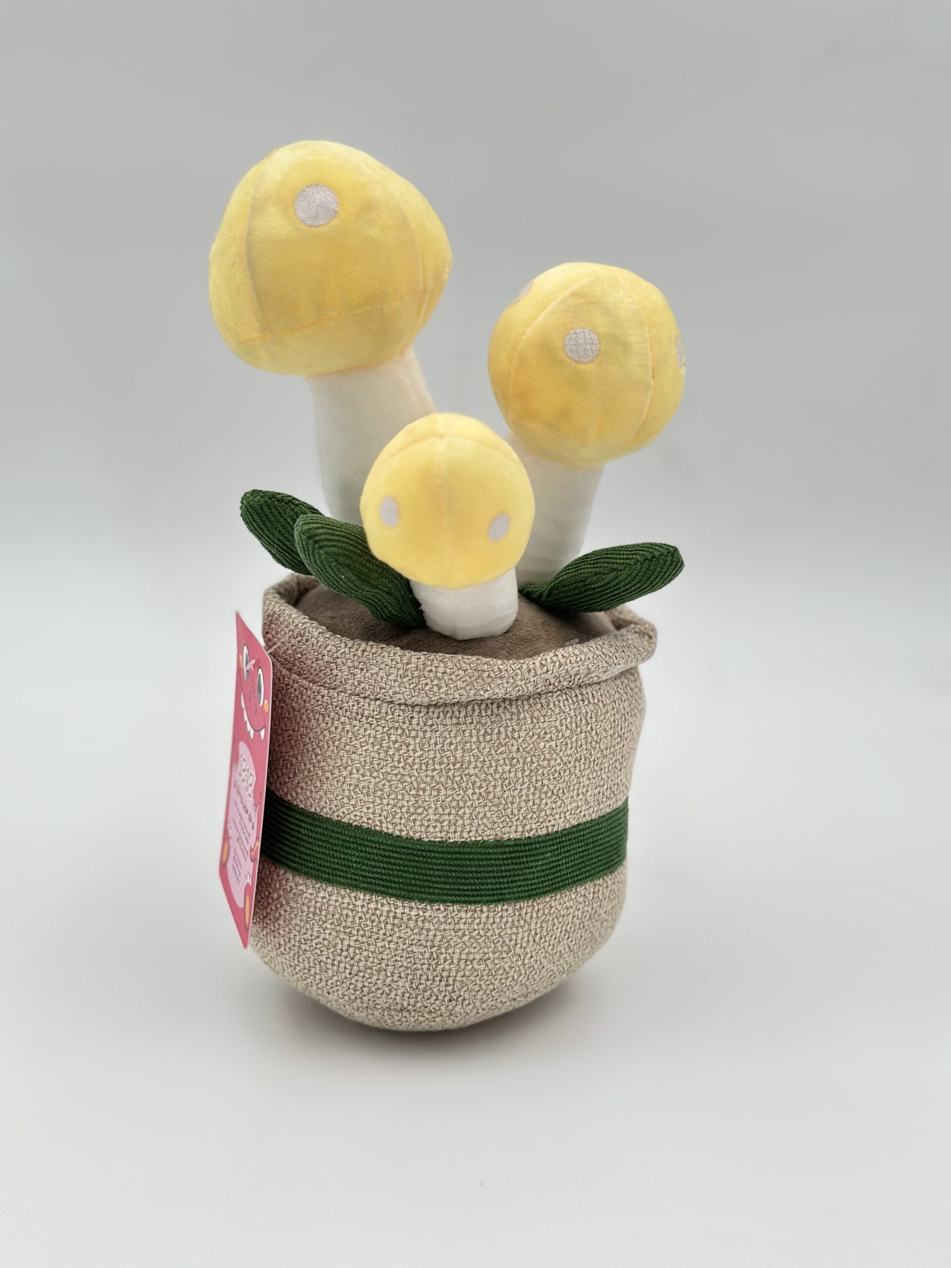 عروسک گلدون قارچی زرد – ۲۰ سانت