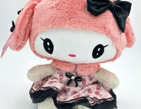 عروسک مای ملودی لباس صورتی با پاپیون مشکی – ۳۰ سانت